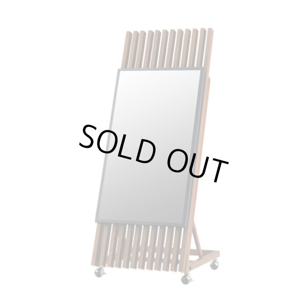 画像1: 木製サイネージスタンド│SS-HNG11-DB11│〜43V型まで (1)