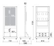 画像3: シャープ製43型ディスプレイ搭載｜屋内型デジタルサイネージ｜自立移動式タイプ｜ CM-436VTS  (3)