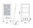 画像4: シャープ製43型ディスプレイ搭載｜屋内型デジタルサイネージ｜自立移動式タイプ｜ CM-436VTL (4)