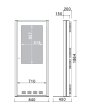 画像2: NEC製42型ディスプレイ搭載|屋内型デジタルサイネージ|壁寄せタイプ|CM-425HT (2)