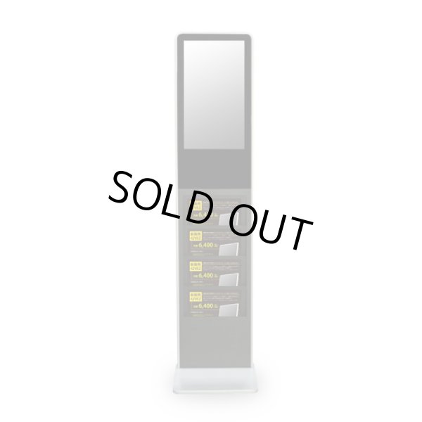 画像2: カタログラック付│21.5型│デジタルサイネージ屋内ラックスタンド (2)