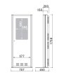 画像2: NEC製32型ディスプレイ搭載|屋内型デジタルサイネージ|壁寄せタイプ|CM-325HT (2)