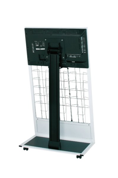 画像5: シャープ製32型ディスプレイ搭載｜屋内型デジタルサイネージ｜カタログスタンドタイプ｜ CM-326KPRホワイト (5)