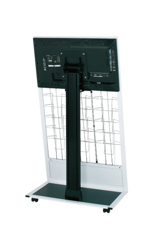 画像5: シャープ製32型ディスプレイ搭載｜屋内型デジタルサイネージ｜カタログスタンドタイプ｜ CM-326KPRホワイト (5)