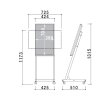 画像7: シャープ製32型ディスプレイ搭載｜屋内型デジタルサイネージ｜自立移動式タイプ｜CM-326HLC (7)