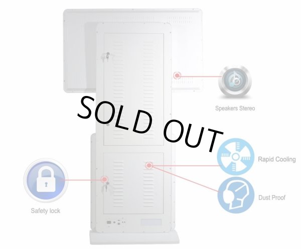 画像2: 回転自在型ディスプレイスタンド│42型│屋内電子看板 (2)