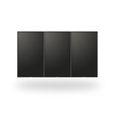 画像1: 85インチ相当マルチディスプレイセット│SHARP│PNY436×3面│ベゼルtoベゼル19mm/25mm│壁掛取付型│スタンドアロン (1)