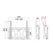 画像2: 【角度調整タイプ】（前後チルト可）〜55V型対応│総耐荷重80kg│壁掛金具│MH-653B (2)