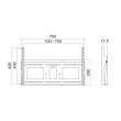 画像2: 【角度固定タイプ】〜85V型対応│総耐荷重80kg│壁掛金具│MH-851B (2)