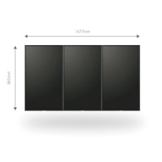 画像2: 85インチ相当マルチディスプレイセット│SHARP│PNY436×3面│ベゼルtoベゼル19mm/25mm│壁掛取付型│スタンドアロン (2)
