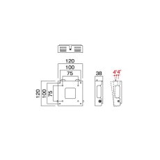 画像2: 【小型用】（角度微調節可）│VESA規格（75×75、100×100）対応│総耐荷重20kg│壁掛金具│LH-131│ (2)