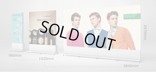 画像2: 90インチ│屋内LEDスタンドビジョン│5mmピッチ│SMD│折りたたんで両面タイプ変更可能 (2)