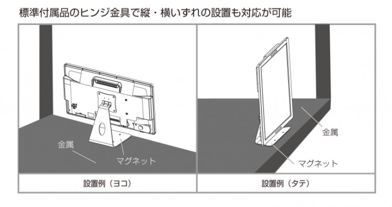 画像3: 19VB｜催事・エンドに最適！縦でも横でも使える｜人感センサー搭載19型 (3)