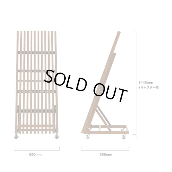 画像5: SS-HNG11-WW11│空間にもマッチングする木製サイネージスタンド｜32V〜43V型まで｜ワイトウッド (5)