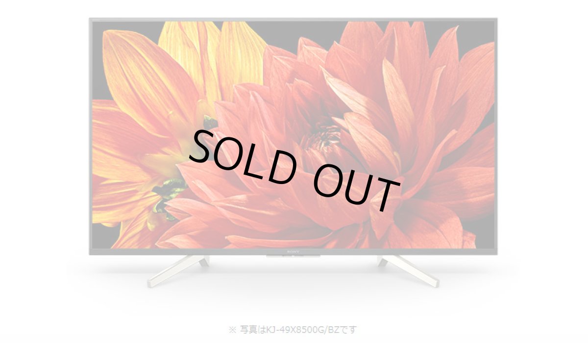 画像1: KJ-49X8500G/BZ｜4K液晶テレビ 法人向けブラビア｜SONY｜49V型｜505cd/㎡ (1)