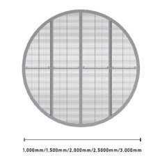 画像2: 直径2.5m丸型シースルーLEDビジョン｜P3.9mm×P7.81mmピッチ｜輝度2500cd/㎡ (2)