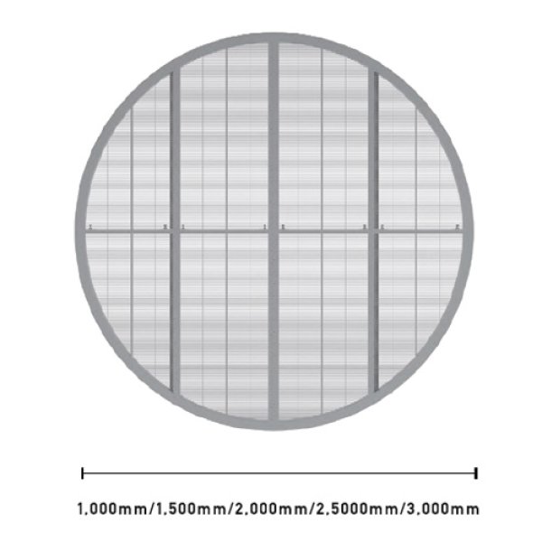 画像2: 直径1m丸型シースルーLEDビジョン｜P3.9mm×P7.81mmピッチ｜輝度2500cd/㎡ (2)