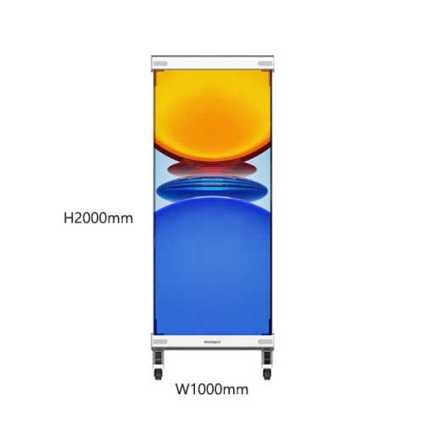 画像4: シースルーLEDビジョンスタンドタイプ｜3000cd/㎡｜透過率80%｜3.91mmピッチ (4)