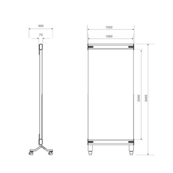 画像5: シースルーLEDビジョンスタンドタイプ｜3000cd/㎡｜透過率80%｜3.91mmピッチ (5)