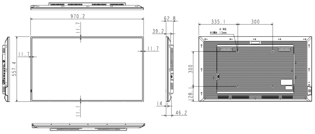 画像7: TD-Z434｜REGZA｜43V型｜500cd/㎡｜24時間連続稼働が可能な4K業務用ディスプレイ (7)