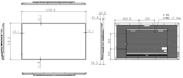 画像7: TD-Z554|REGZA|55V型|500cd/㎡|24時間連続稼働が可能な4K業務用ディスプレイ (7)