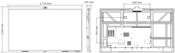 画像4: TD-E757TS|REGZA|75V型|500cd/㎡|レグザキャンバス|電子黒板・タッチパネルディスプレイ (4)