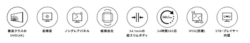 画像4: QH115FX｜SAMSUNG｜115型｜1000cd/㎡｜4K UHD 超大型サイネージ｜屋内タイプの標準ディスプレイ (4)