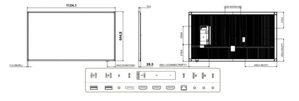 画像2: QH50C｜SAMSUNG｜50型｜700cd/㎡｜Crystal UHD Signage｜スタンダードディスプレイ｜ (2)