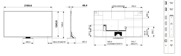 画像2: QE98C｜SAMSUNG｜98型｜450cd/㎡｜Crystal UHD Signage｜スタンダードディスプレイ｜ (2)